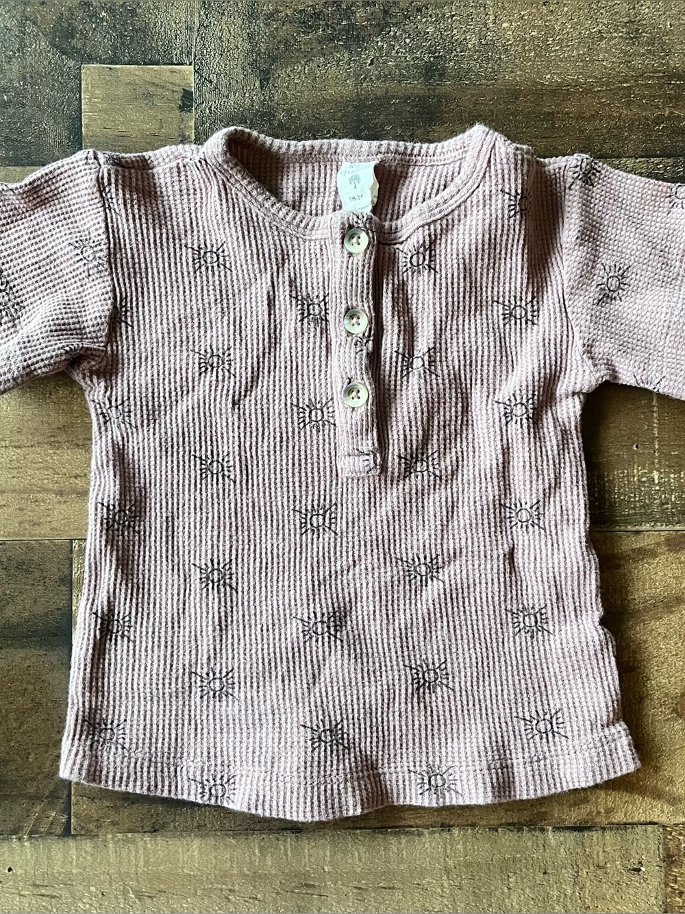 3/$30 ✨ Baby Girl's Kate Quinn Waffle Knit Top | 18-24mo